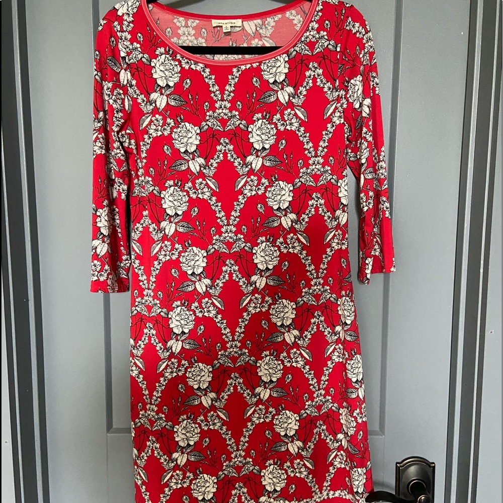 Red Floral Dress